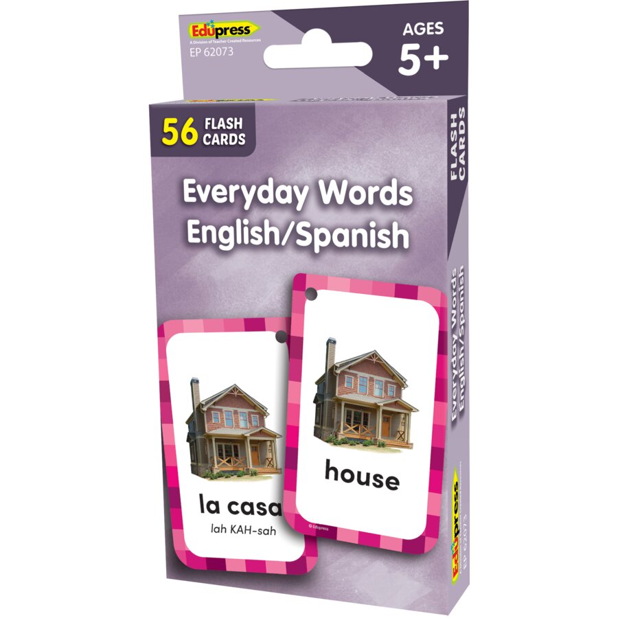 Everyday Words English Spanish Flash Cards TCR62073 Teacher Created everyday-words-english-spanish-flash-cards-tcr62073-teacher-created