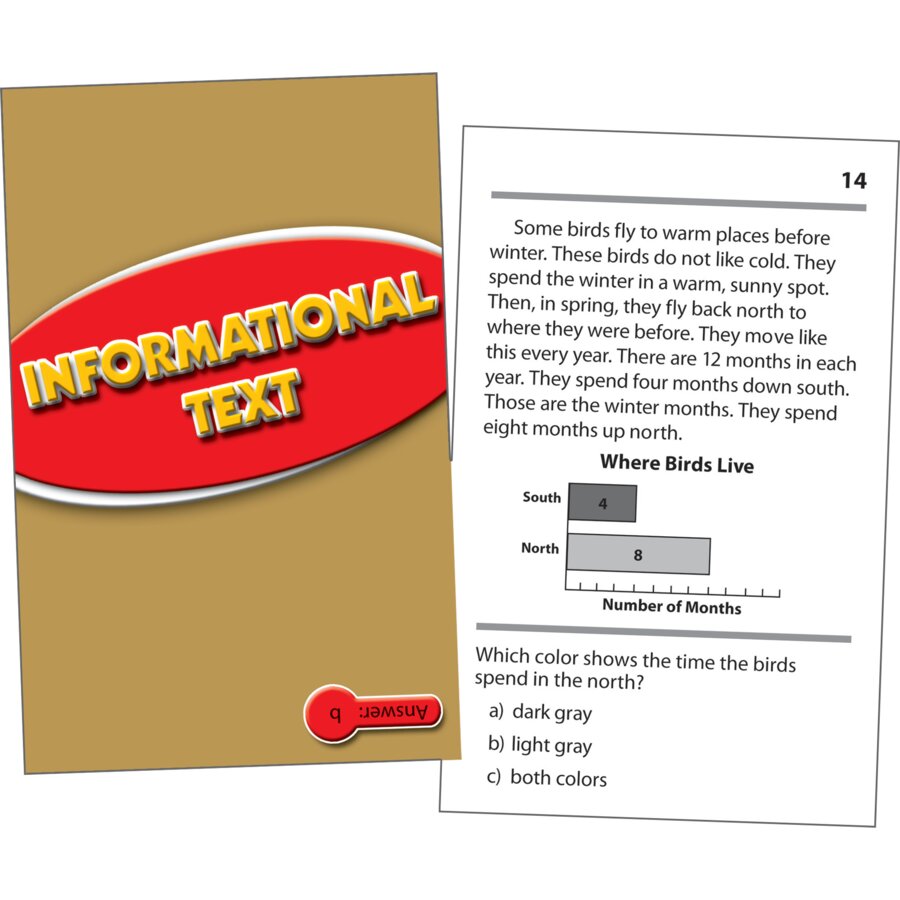 Information Text Prep Informational Text Practice Cards Red Level - TCR63437 | Teacher ...
