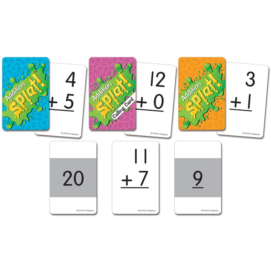 Splat Math Food Math Splat Game: Addition - TCR63759 | Teacher Created Resources