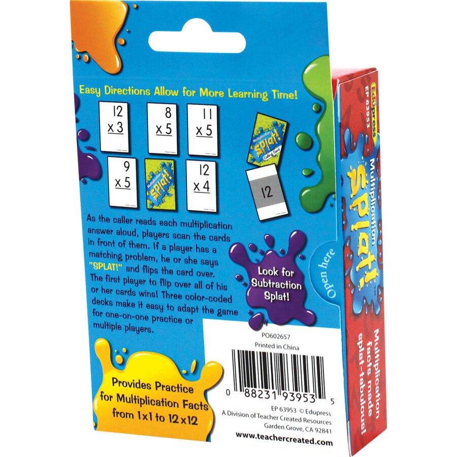 Math Splat Game: Multiplication - TCR63953 | Teacher Created Resources
