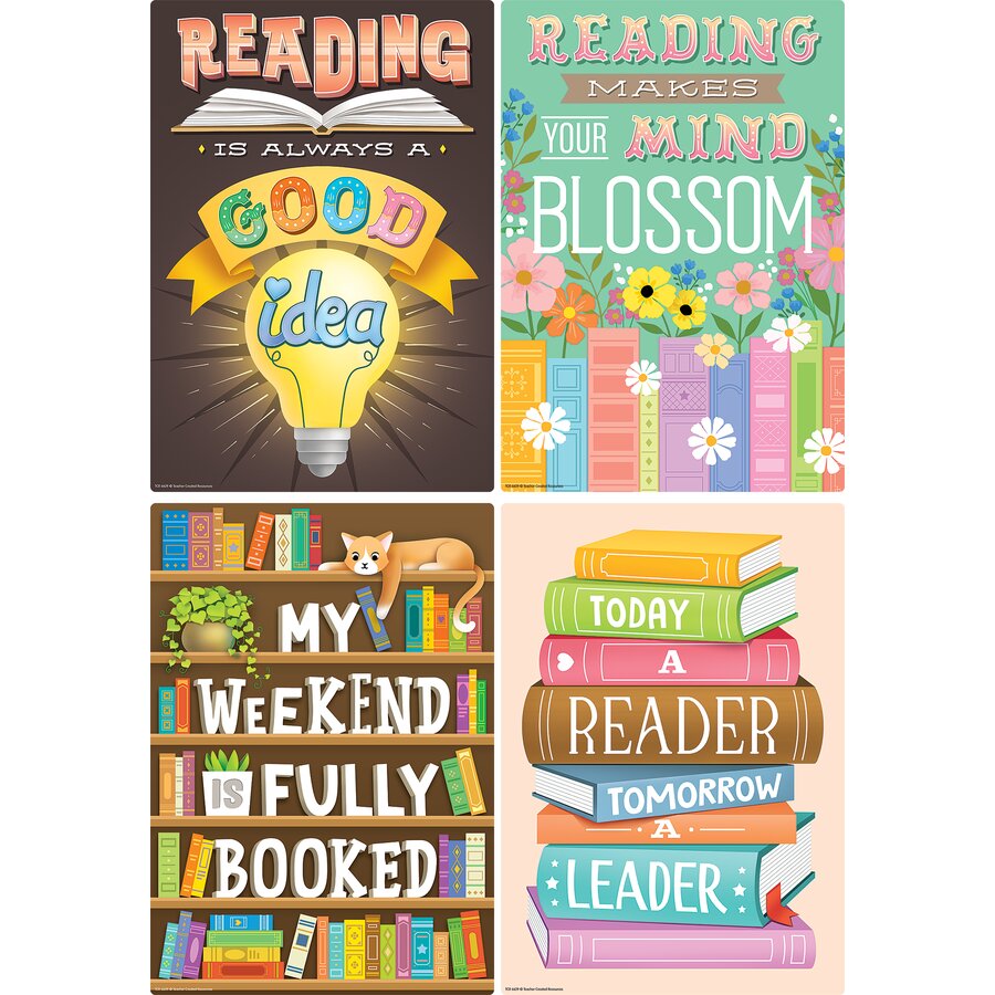 Reading Is Fun Small Poster Pack - TCR6629 | Teacher Created Resources