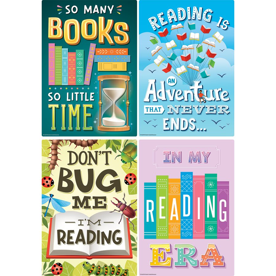 Reading Is Fun Small Poster Pack - TCR6629 | Teacher Created Resources