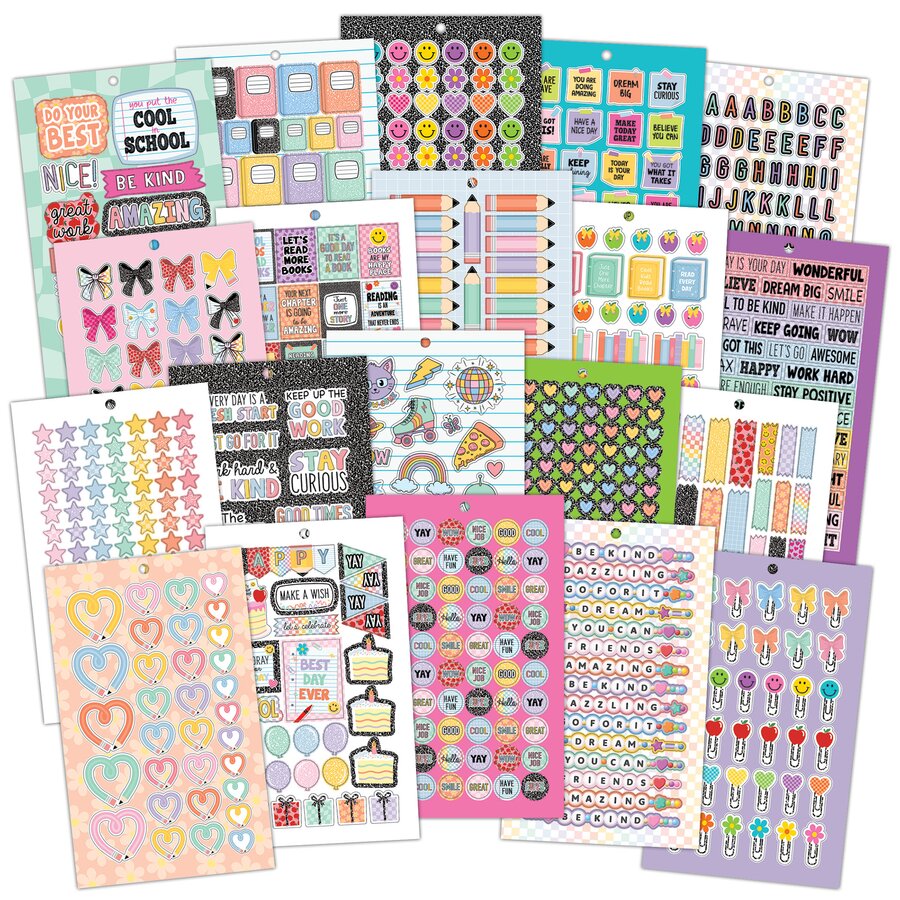 Dynamic Compositions Sticker Cool Composition Sticker Pad - TCR6876 | Teacher Created Resources