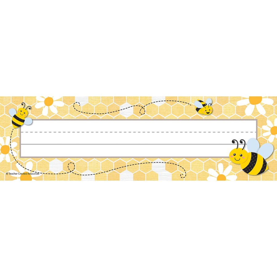 Buzzing Bees Flat Name Plates TCR6909 Teacher Created Resources buzzing-bees-flat-name-plates-tcr6909-teacher-created-resources