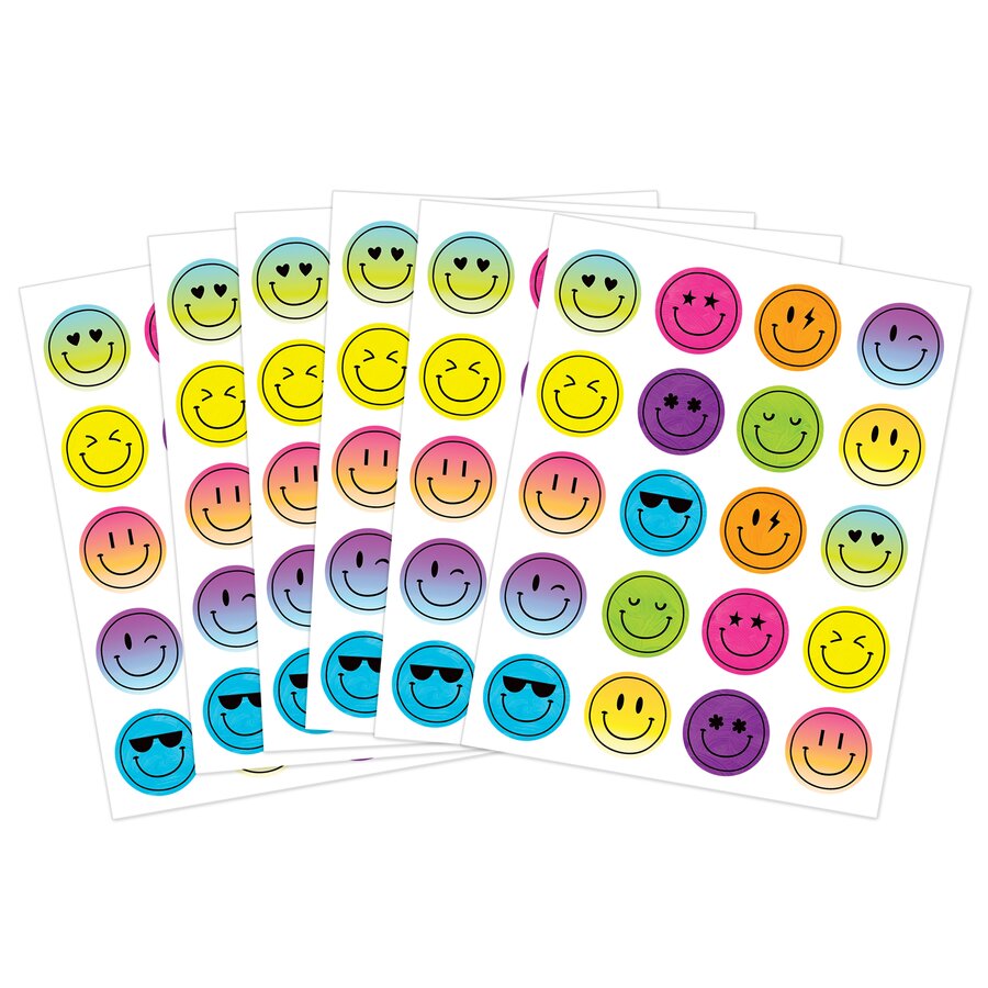 4ever Stickers Brights 4Ever Smiley Faces Stickers - TCR6941 | Teacher Created Resources