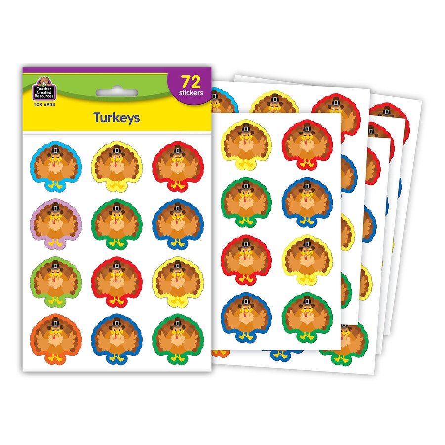 Turkeys Stickers - TCR6943 | Teacher Created Resources