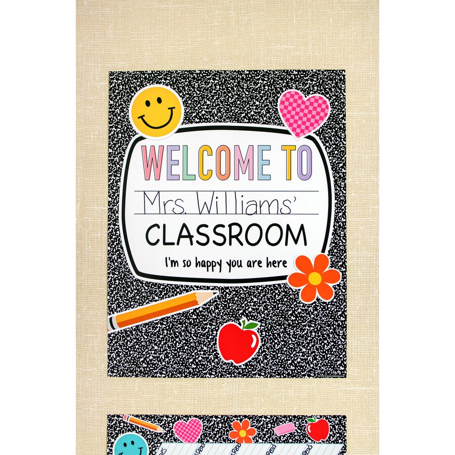 Welcome Chart Paper Cool for School Composition Welcome Chart - TCR7378 | Teacher Created ...