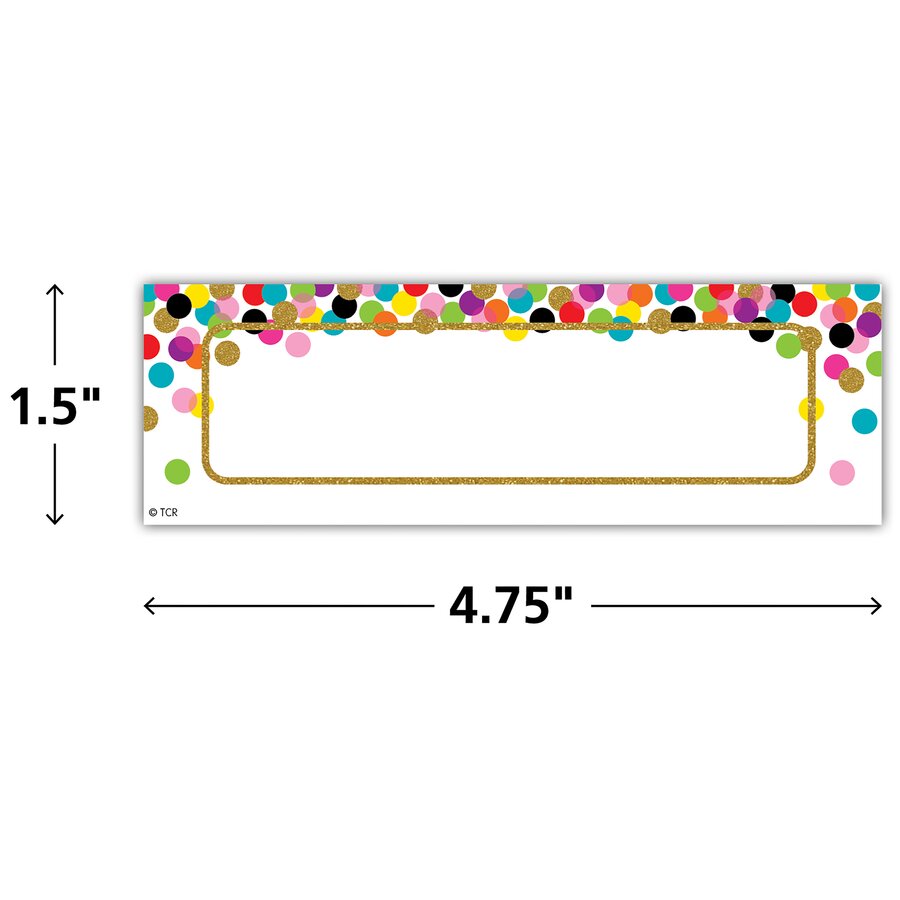 Confetti Labels Magnetic Accents - TCR77013 | Teacher Created Resources