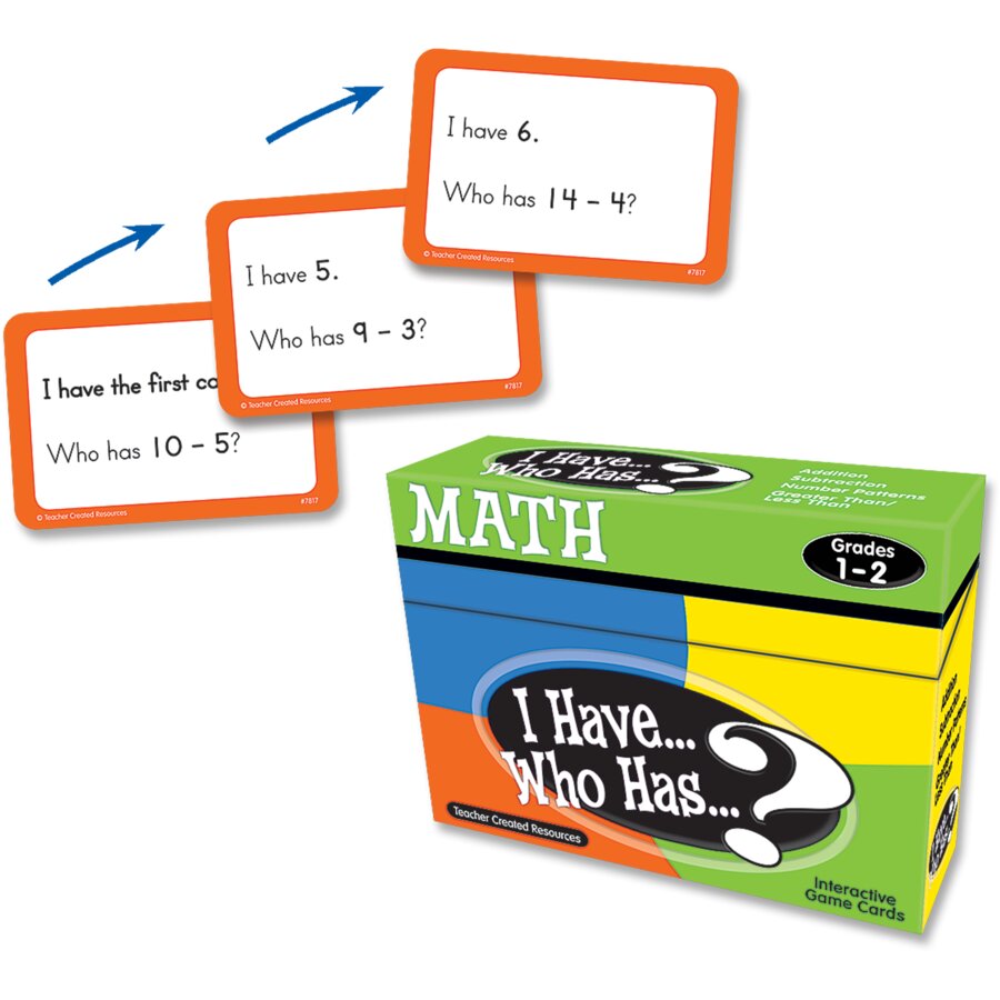 I Have, Who Has Math Game Grade 1-2 - TCR7817 | Teacher Created Resources I Have, Who Has Math Game Grade 1-2 - TCR7817 | Teacher Created Resources