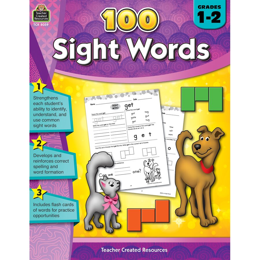 100 Sight Words Grades 1-2 - TCR8059 | Teacher Created Resources 100-sight-words-grades-1-2-tcr8059-teacher-created-resources