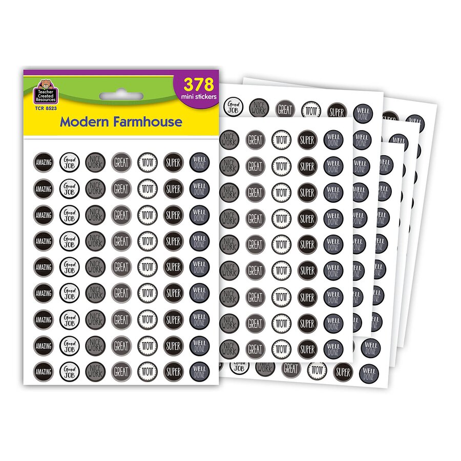 Modern Farmhouse Mini Stickers - TCR8523 | Teacher Created Resources