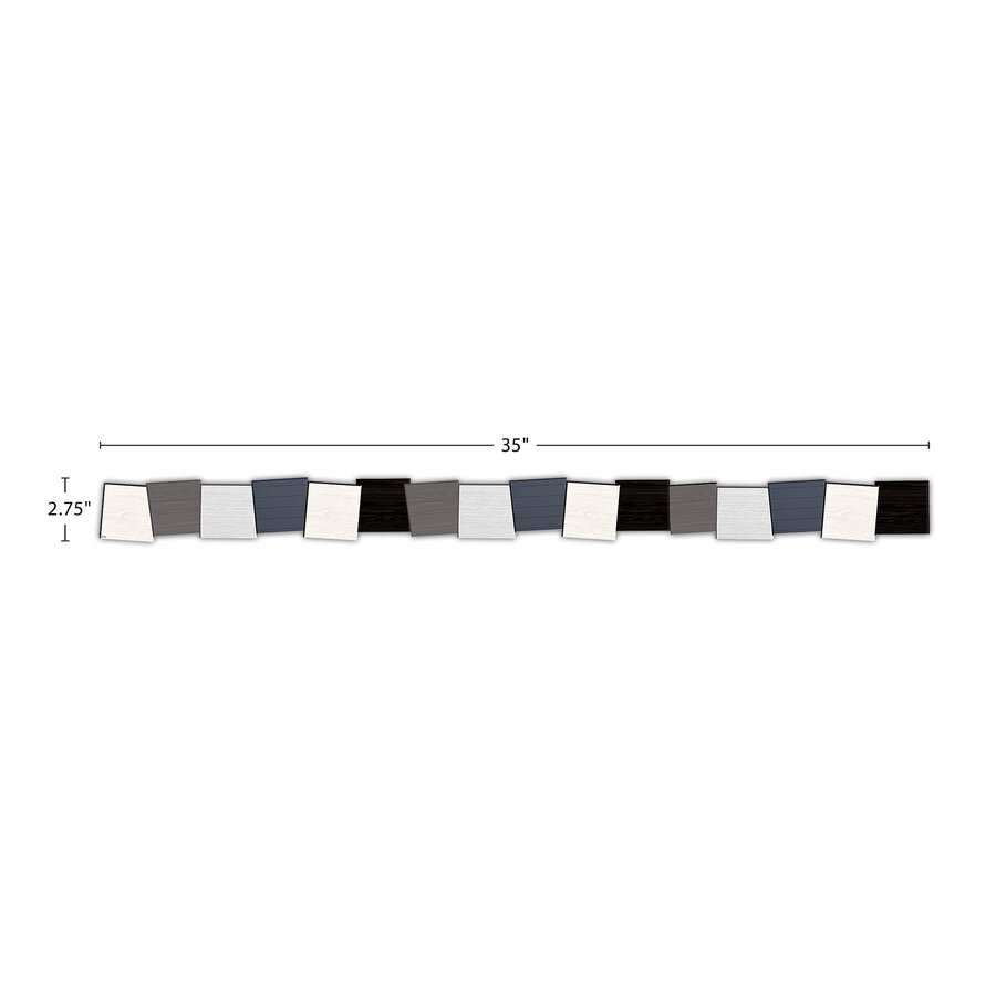 Modern Farmhouse Black Pennants Die-Cut Border Trim, 35 Feet