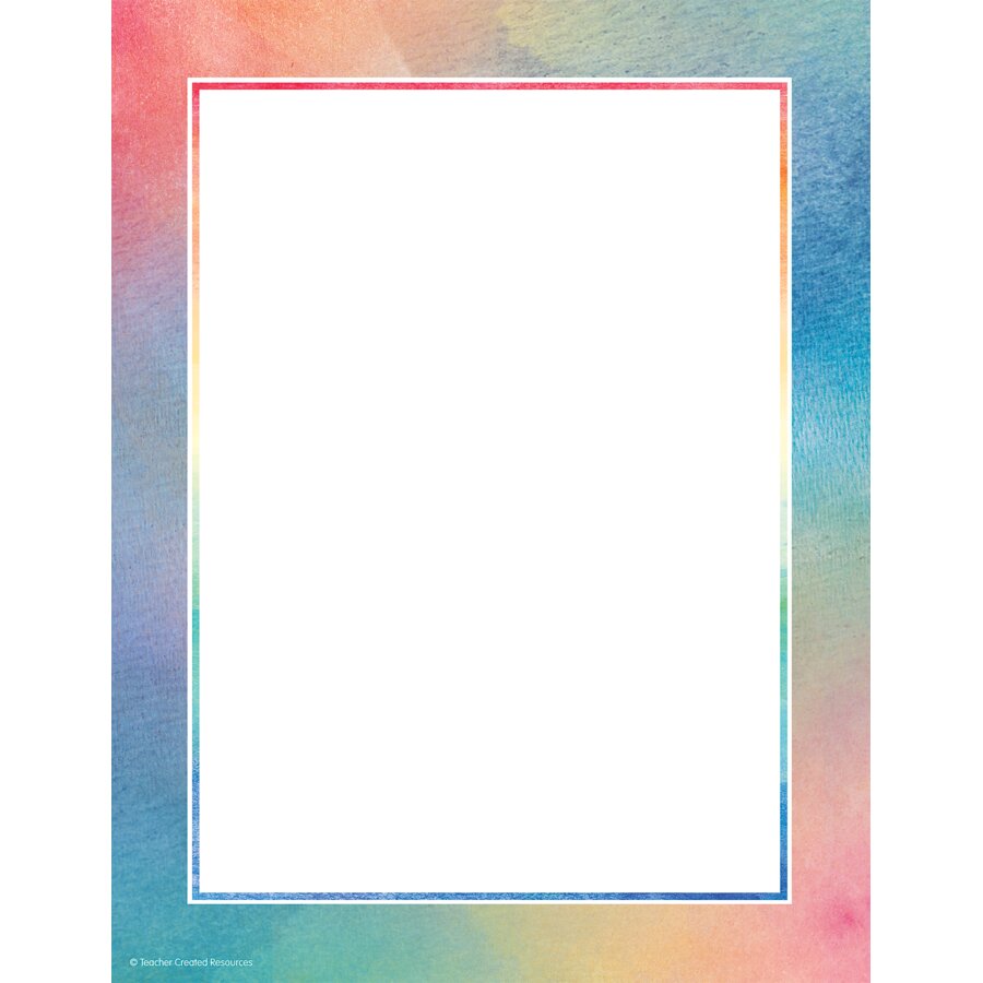 Watercolor Computer Paper - TCR8967 | Teacher Created Resources