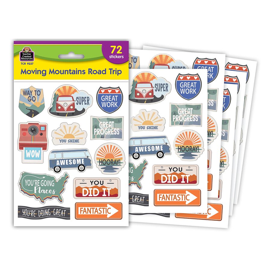 Moving Mountains Road Trip Stickers - TCR9237 | Teacher Created Resources