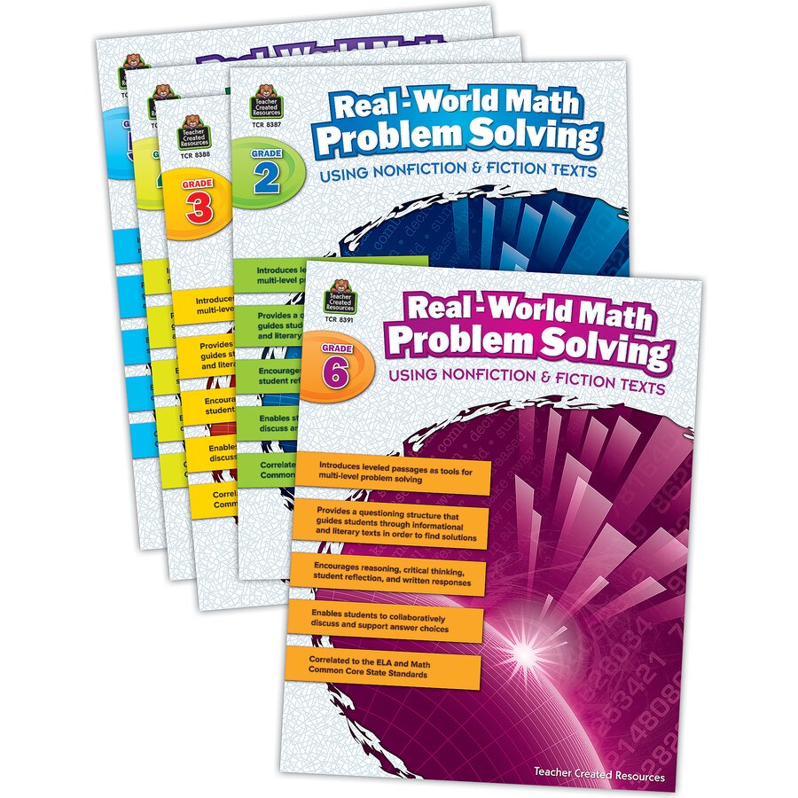 Real-World Math Problem Solving Set (5 books) - TCR9600 | Teacher ...