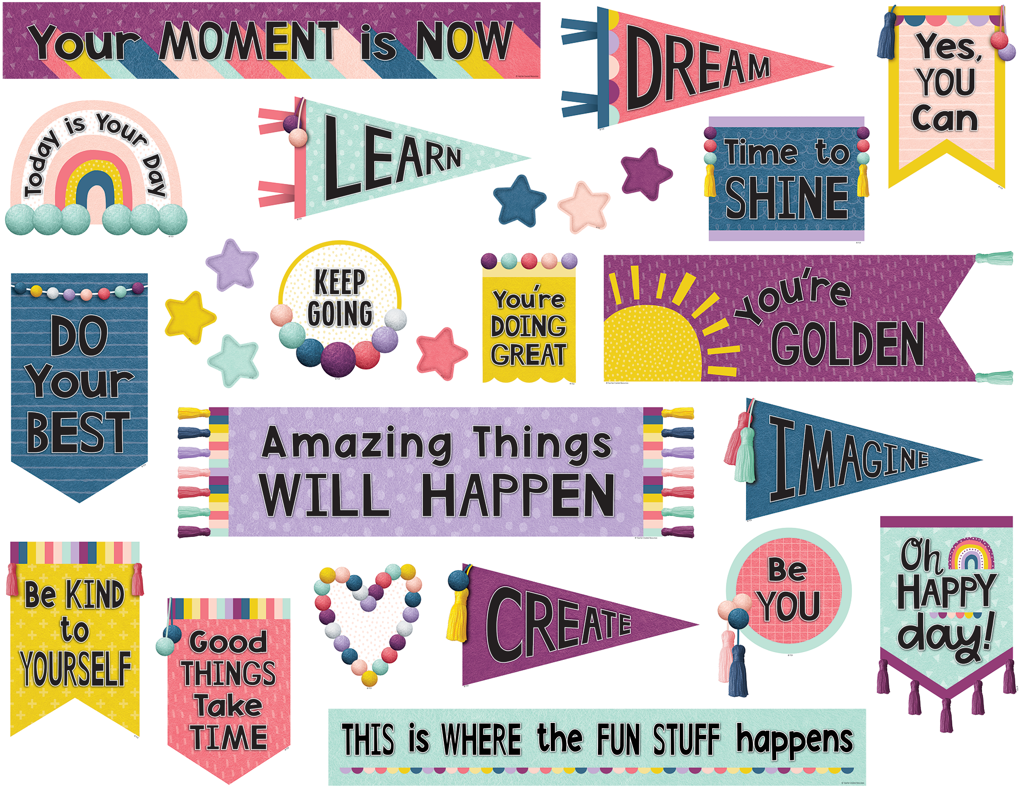 TEACHER CREATED RESOURCES 9023 OH HAPPY DAY POSITIVE MINI BB ST 