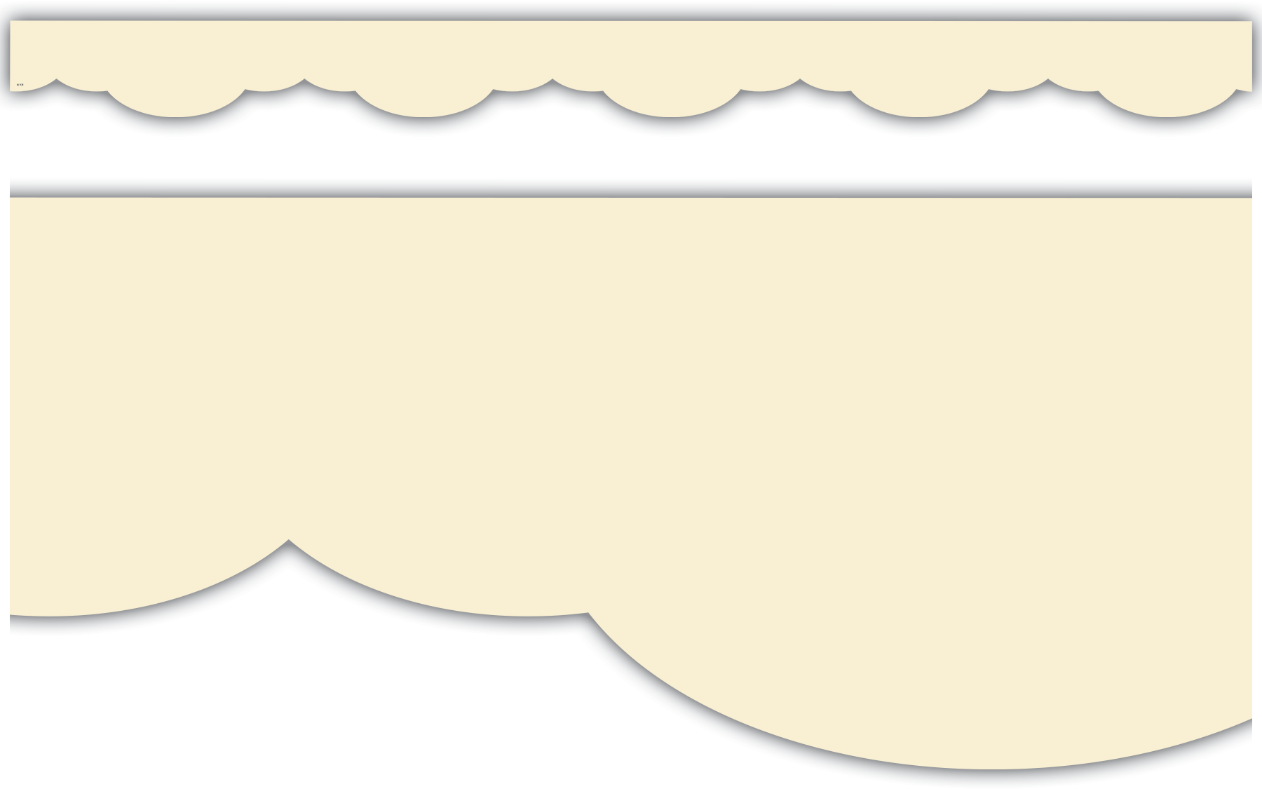 Creme Brulee Fancy Scallops Border Trim