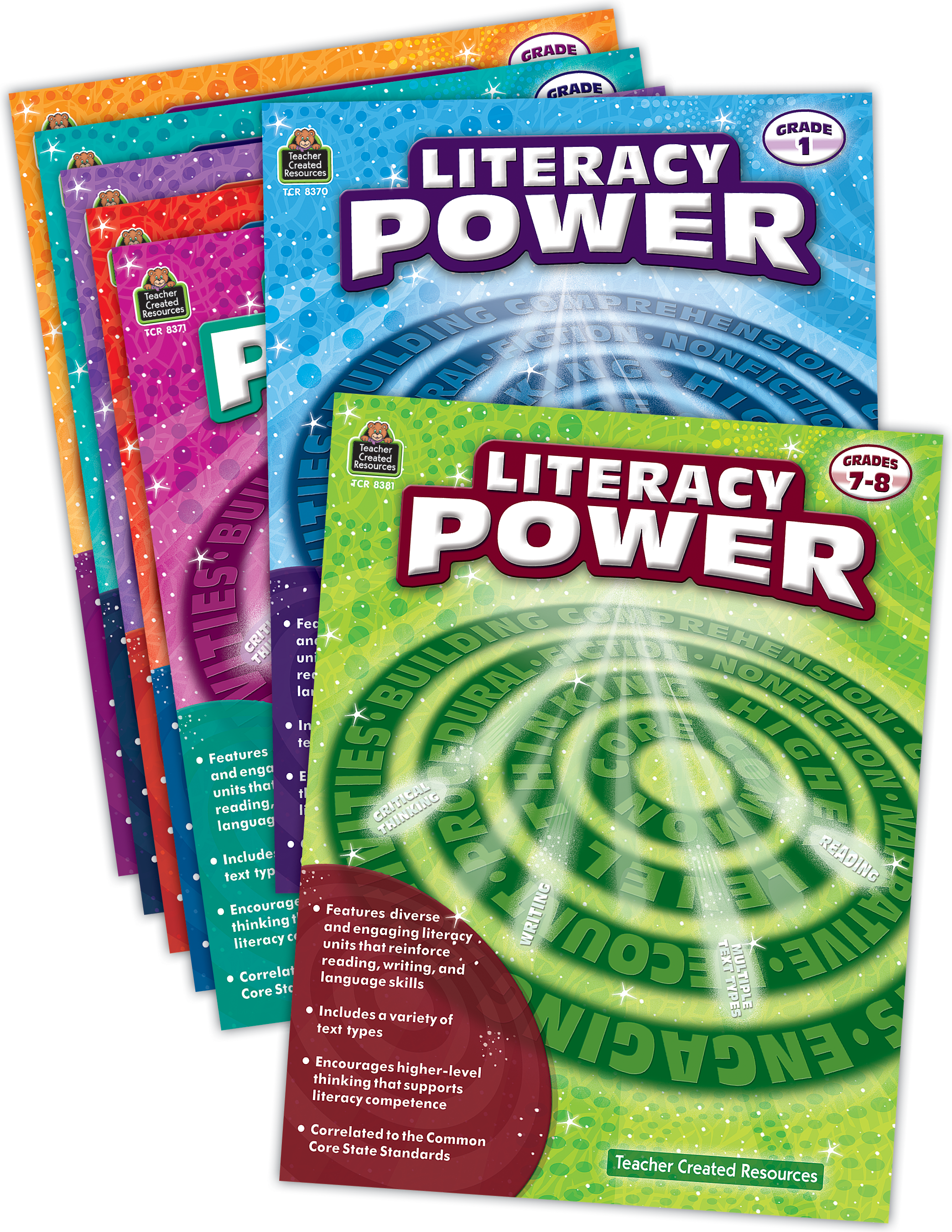 Literacy Power Set (7 books) TCR9526 Teacher Created Resources