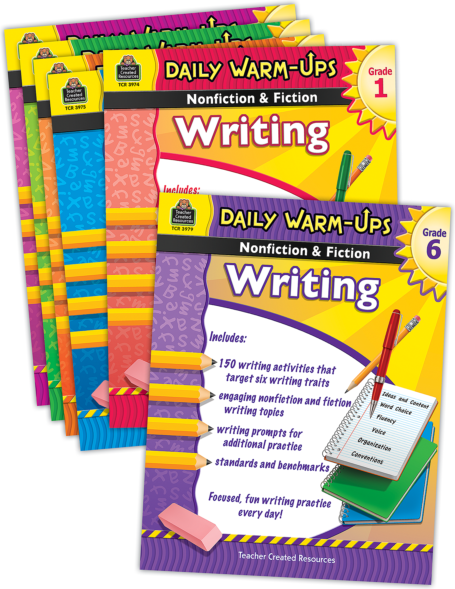 Daily Warm-Ups: Nonfiction & Fiction Writing Set (6 bks) - TCR9630 ...